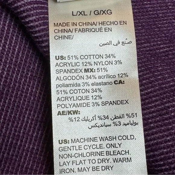 Chico's Reversible Ruana Mystique Purple - Picture 10 of 11